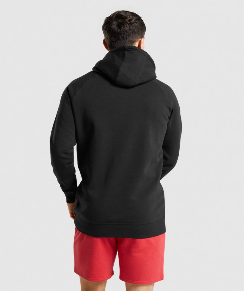 Men's Gymshark Legacy Hoodie Black | CA A81305